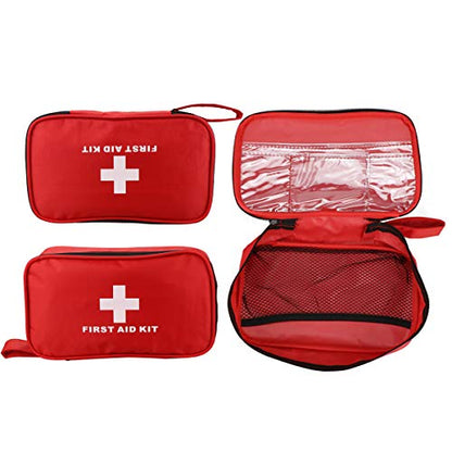 Compact First Aid Empty Pouch,Nylon Lightweight First Aid Bag for Emergency at Home, Office, Car, Outdoors, Boat, Camping, Hiking(Bag Only) - size: 9 x 4.7 x 2 inch
