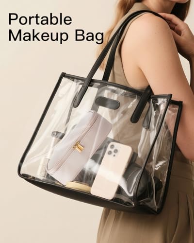 Vlando Makeup Travel Bag,Small Makeup Bag for Women,Gifts for Women Girls, Makeup Pouch Purse Travel Essentials Toiletries-Apricot Pink - color: 01.Apricot Pink