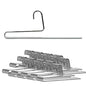 Mawa by Reston Lloyd Non-Slip Space Saving Clothes Hanger with Single Rod for Pants, Style KH35U, Silver, Set of 160 - color: Silver, size: Set of 160