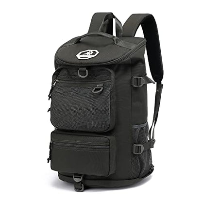 Kalesi Gym Duffle Bag Backpack 4-Way Waterproof with Shoes Compartment for travel Sport Hiking laptop (gray) - color: Gray