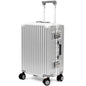 VentureVault Carry On Luggage 22x14x9 Airline Approved, Zipperless Luggage Carry On, Hard Shell Suitcases with TSA Lock, Lightweight Carry On Suitcases with Aluminum Frame (silver, 20inch) - color: Silvery, size: 20inch