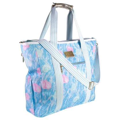 Lilly Pulitzer Beach and Picnic Cooler, Insulated Bag with Adjustable Shoulder Strap and Zipper, Soft Cooler - color: Shelden