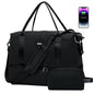 For Spirit Airlines Personal Item Bag Underseat Carry On Bag with Wet Pocket & Shoe Compartment & USB Charging Port - color: Black