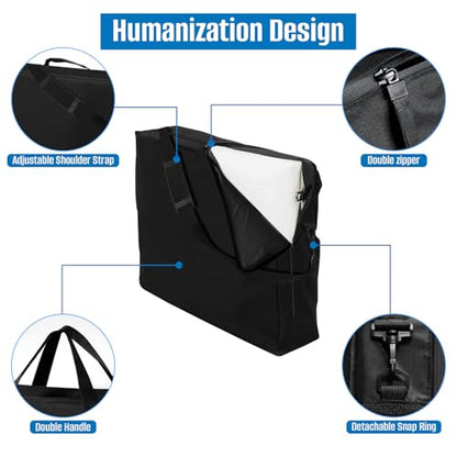 SIRUITON 2Pack Folding Table Storage Bag, Portable 600D WaterProof Carry Bag for Folding Picnic/Camp Tables with Reinforcing Plate & Shoulder Strap, 24" D x 24" W x4.5 H Fits 4FT Tables - size: 2p - 4ft Folding Tables Bag