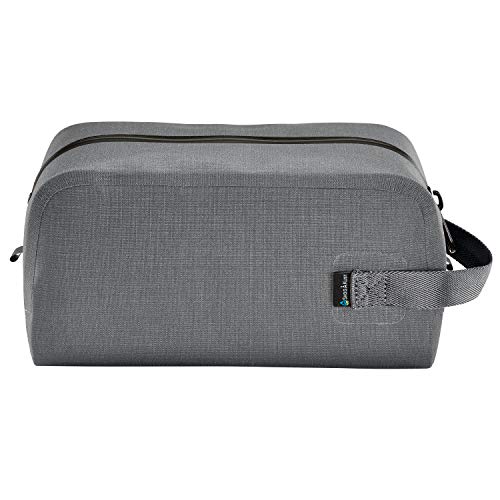 Skog Å Kust DoppSåk Waterproof & Leak-Proof Travel Toiletry Bag | Large, Charcoal Grey - color: Charcoal Grey, size: Large