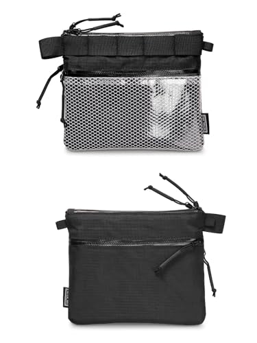 TACTICAL_GEEK EDC Modular Carry Pouch, Waterproof Nylon Organization, Multifunctional Utility Carry Pouch, Semi-Transparent Mesh Pouch for Storing Tools, Daily Necessities - size: Storage A15