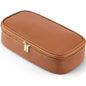 Vlando Travel Makeup Bag,Small Makeup Bag for Women,Gifts for Women Girls, Makeup Pouch Purse Travel Essentials Toiletries-Brown - color: 01-Brown