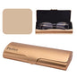 Philley Aluminum Ultra-Light Eyeglasses Case Hard Shell Nearsighted Glasses Case for Women & Men - color: Gold