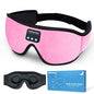 Sleep Headphones, 3D Sleep Mask, LIGHTIMETUNNEL Washable Sleeping Headphones with Ultra Thin Stereo Speakers Microphone Hands Free for Insomnia Travel Pink - color: Pink