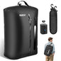 Vacuum Bags for Travel, Waterproof Compression Bags with Wireless Lockable Pump, Reusable Vacuum Packing Cubes Compatible with Suitcase, Luggage, Backpack (1, Black, 36L)