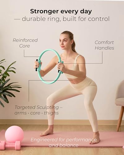 Pilates Kit for Women – Home Pilates Equipment Set with Ring, Ball & Resistance Bands | Pilates Starter Kit with Accessories in Gift Box - color: Sage, style: Essential Kit - 3PC