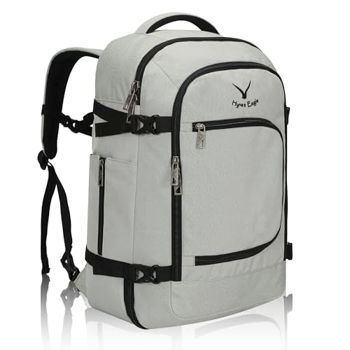 Hynes Eagle Travel Backpack 40L Flight Approved Carry on Backpack Men Large Cabin Weekender Laptop Backpack Women 15.6 inches - color: Light Green