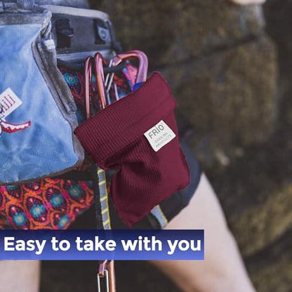 FRIO Cooling Wallet - Insulin Cooler for 45+ Hours of Stress Free On The Go - Burgundy - XL - color: Burgundy, size: XL