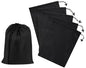 PALTERWEAR Drawstring Bag with Toggle - Nylon Cinch and Ditty Pouch - Six-Pack (Black, 9 x 12 Inch, Set of 6) - color: Black, size: 9 x 12 Inch
