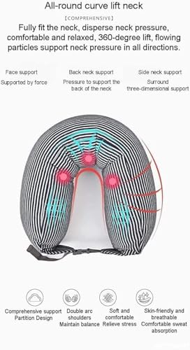 Travel Pillow Travel Pillow 100% Pure Memory Foam Neck Pillow, Comfortable & Breathable Cover, Machine Washable, Airplane Travel Kit, Lightweight for Children