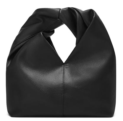 Slouchy Suede Crescent Crossbody Purses Women Cute Hobo Bags Trendy Satchels Underarm Shoulder Bag Travel Tote Handbag 2026 - color: D Pu Black-have Strap