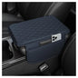 Stacool Upgraded Car Center Console Cover,Microfiber Leather Car Armrest Cover Cushion with 2 Storage Bags,Universal Car Armrest Storage Box (Blue) - color: Blue