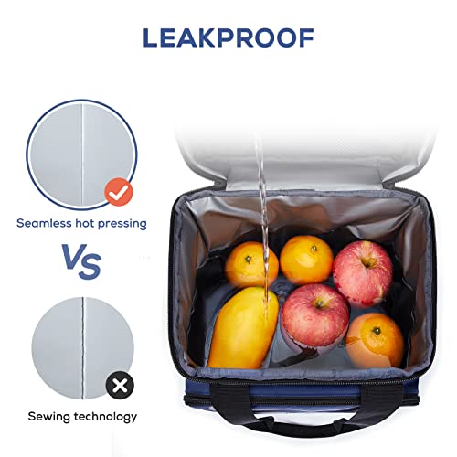 TOURIT Large Lunch Bag 14L Insulated Lunch Box Lunch Cooler for Men Women Work, Black - color: Dark Blue