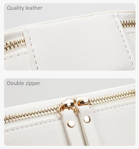 LETGO Sunscreen Bag Clear Makeup Set Toiletry Pouch Beach Vacation Essentials for Women Teen Girls Trip Gifts Summer Pool Travel Must Have Accessories for Women Girls(Mini+Large White) - color: White, style: Mini&large