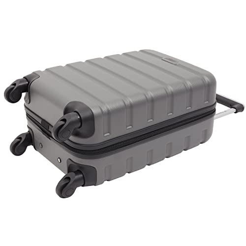 Travelers Club Harper Luggage, Charcoal, 2 Piece Set - color: Charcoal, size: 2-Piece Set (28-Inch & 20-Inch)