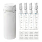4-in-1 Travel Dispenser Bottle, Leak-Resistant Toiletry Containers, TSA Compliant Refillable Pump Bottles for Shampoo, Lotion, Conditioner - Portable Essentials for Flying, Gym & Camping(White) - color: White