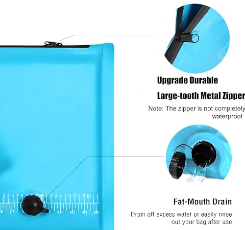 MORXPLOR Insulated Fish Cooler Bag for Fishing 41x17 47x17In 50x20In 60x24 72x30 80X40 Inches,Large Insulated Fish Kill Bag,Fishing Catch Bag Cooler with Water-resistant Zipper - color: 41 inches blue