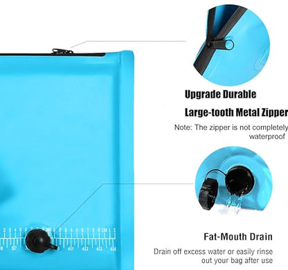 MORXPLOR Insulated Fish Cooler Bag for Fishing 41x17 47x17In 50x20In 60x24 72x30 80X40 Inches,Large Insulated Fish Kill Bag,Fishing Catch Bag Cooler with Water-resistant Zipper - color: 41 inches blue