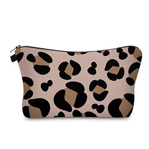 Cute Travel Makeup Bag Cosmetic Bag Small Pouch Gift for Women (Big Leopard) - color: Big Leopard