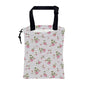 Car Garbage Bag Small Pink Rose Floral Drawstring Car Trash Bag Hanging for Back Seat with Adjustable Buckle Canvas Vehicle Trash Can Easy-to-Install - color: Small Pink Rose Floral