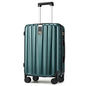 Hanke 24 Inch Luggage Suitcases With Spinner Wheels Lightweight PC Hard Shell Rolling Suitcase With Travel Lock,Checked-Medium 24-Inch(Blackish Green) - color: Blackish Green, size: Checked Medium 24 Inch