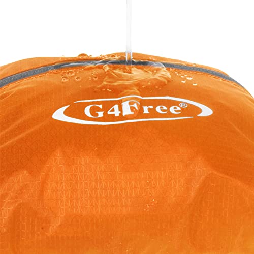 G4Free 20L Lightweight Packable Backpack Travel Hiking Daypack Foldable Backpack for Men Women - color: A-orange