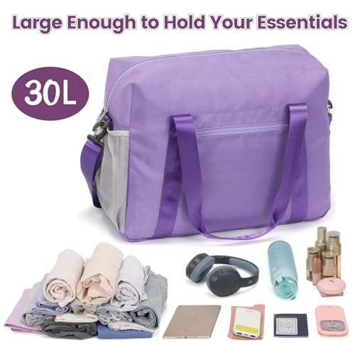 Cambond Spirit Airlines Personal Item Bag 18x14x8 Inch - 30L Lightweight Personal Item Travel Bag with Shoulder Strap for Short Trip, Compact Underseat Foldable Travel Duffel Carry on Bag