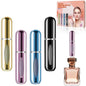 opasyo Refillable Perfume Portable Atomizer Bottle Refillable Perfume Spray, Leak-Proof Perfume Spray Bottle, Travel Perfume for Traveling and Outgoing (5ml, 4 Pack Gold/Pink/Blue/Black) - color: Gold, Pink, Blue, Black