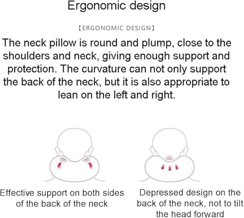Travel Pillow Travel Pillow 100% Pure Memory Foam Neck Pillow, Comfortable & Breathable Cover, Machine Washable, Airplane Travel Kit, Lightweight for Children