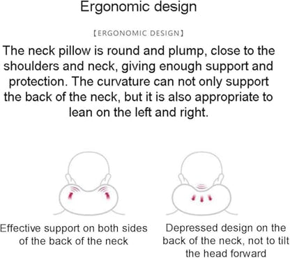 Travel Pillow Travel Pillow 100% Pure Memory Foam Neck Pillow, Comfortable & Breathable Cover, Machine Washable, Airplane Travel Kit, Lightweight for Children
