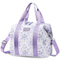 Lunch Box for Women Insulated Lunch Bag, Cute Lunch bags,Reusable Large Capacity Leakproof Lunchbox with Adjustable Shoulder Strap, Lunch tote for Work Office Picnic Travel (Purple Flower) - color: Purple Flower