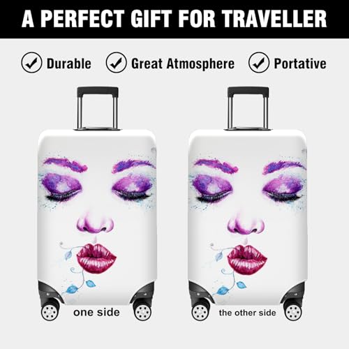 Stretch Luggage Protector Cover Washable Travel Gear Cover Safeguard Suitcase from Scratches Dirt Minimal Easy to Install luggage cover protector Fits 18-32 Inch cover for luggage