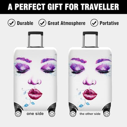 Stretch Luggage Protector Cover Washable Travel Gear Cover Safeguard Suitcase from Scratches Dirt Minimal Easy to Install luggage cover protector Fits 18-32 Inch cover for luggage