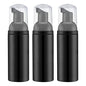 Tekson Soap Foam Bottle (Black Pump), Empty Travel Foaming Lash Shampoo for Cleanser, Dispenser (60ml, 2 fl oz) - color: Black, size: 3pcs