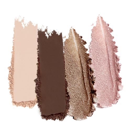 Warm Peach Nude Eyeshadow Palette – Matte & Shimmer High Pigment Blendable Long-Lasting Everyday Eye, Champagne Glow & Warm Neutral Contour Makeup Palette, Perfect for Blue, Green & Brown Eyes - color: A05