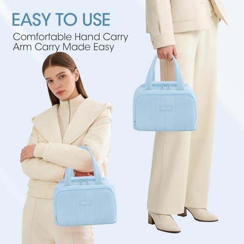 Lunch Bag for Women 7L Insulated Soft Leakproof Lunch Cooler Reusable Lunch Box for Meal Picnic Travel Work Beach Blue - color: Blue