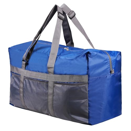 REDCAMP Foldable Travel Bag, Large Sports Bag, 75L/96L/100L, Lightweight Waterproof Tote Bag - color: Dark Blue 75L