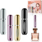 opasyo Refillable Perfume Portable Atomizer Bottle Refillable Perfume Spray, Leak-Proof Perfume Spray Bottle, Travel Perfume for Traveling and Outgoing (5ml, 4 Pack Silver/Pink/Gold/Black) - color: Silver, Pink, Gold, Black