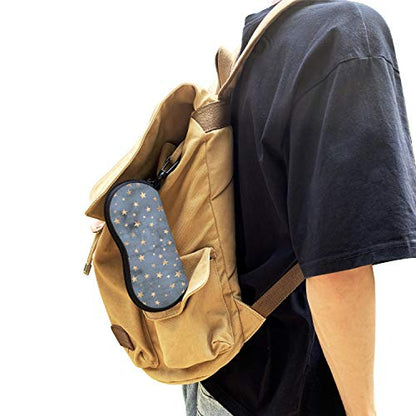 Sunglasses Soft Case with Carabiner Ultra Light Neoprene Zipper Glasses Case - color: Stars