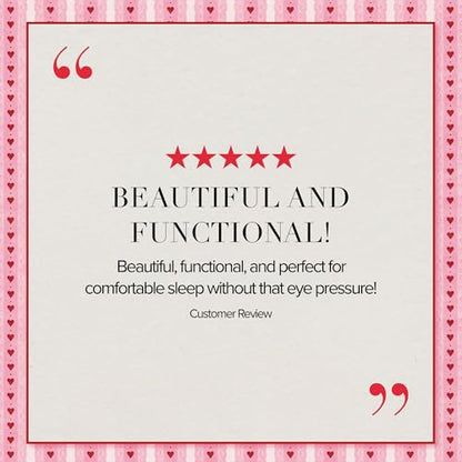 slip Besties Contour Sleep Mask | Pure Silk, 100% Mulberry Silk | Contoured Design | Soft, Gentle on Skin, Adjustable Strap for Perfect Fit | Ideal for Restful Sleep - color: Besties