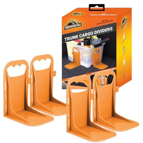 Armor All Trunk Cargo Blocks, Cargo Dividers, Trunk Dividers, Hook & Loop Trunk Organizer Blocks to Hold Cargo in Place, Cargo Containment System for Cars, Trucks, SUVs, Vans, 4 Pieces - size: 4 Pack