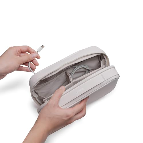 Orbitkey KonMari 2-in-1 Tech Acessory Pouch - Stone - color: Stone