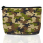 Patriotic Camouflage Print Travel Makeup Bag,Abstract Modern Cosmetic Bags Small Waterproof Zipper Women Purse Mini Portable Traveling Organizer Pouch for Ladies Thanksgiving Gifts - color: Camouflage Print