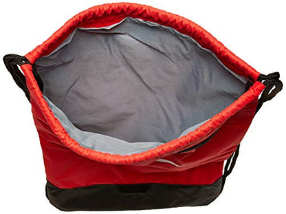 Nike Brasilia Training Gymsack, Drawstring Backpack with Zipper Pocket and Reinforced Bottom, University Red/University Red - color: University Red/University Red