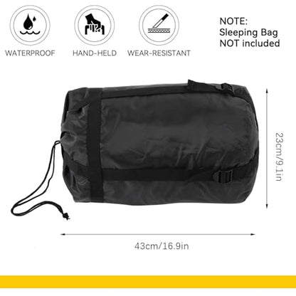 Compression Stuff Sack, 2PCS Compression Sack for Sleeping Bag, Nylon Sleeping Bag Stuff for Camping Hiking Backpacking Travel
